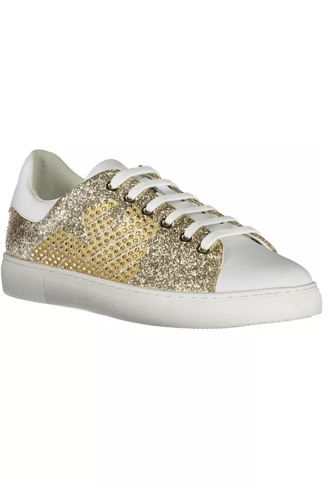 Αθλητικά αθλητικά παπούτσια Emporio Armani Gleaming Gold Lace-Up