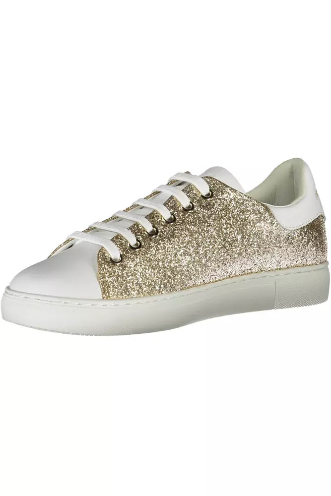 Αθλητικά αθλητικά παπούτσια Emporio Armani Gleaming Gold Lace-Up