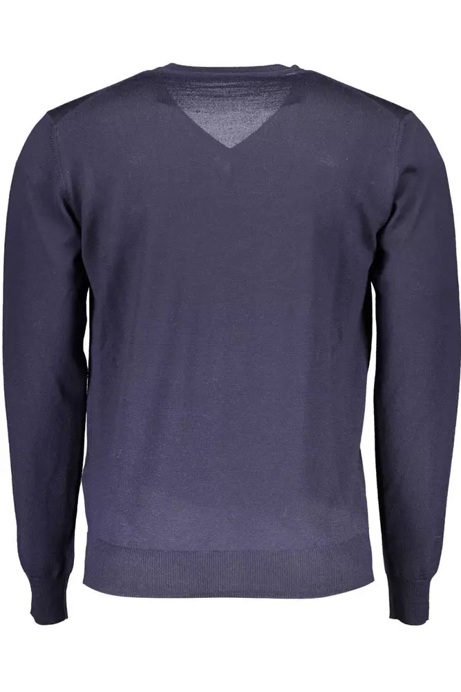 Πουλόβερ Harmont & Blaine V-Neck Woolen Elegance - Sky Blue