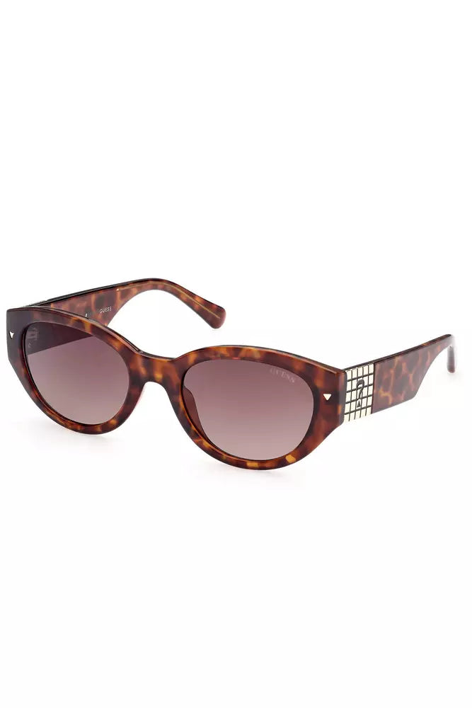 Γυαλιά ηλίου Guess Jeans Chic Teardrop Brown Lens