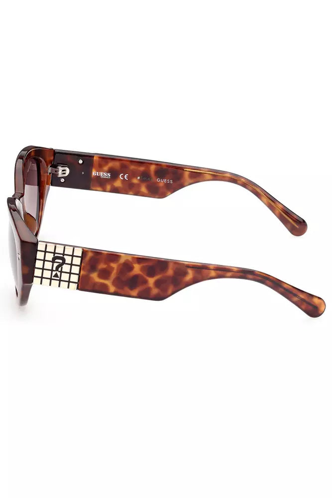 Γυαλιά ηλίου Guess Jeans Chic Teardrop Brown Lens