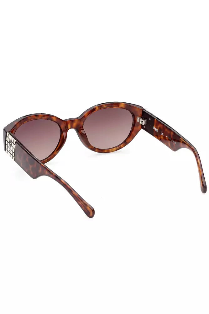 Γυαλιά ηλίου Guess Jeans Chic Teardrop Brown Lens