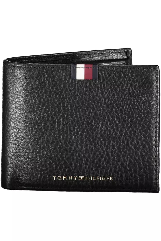 Tommy Hilfiger Black Leather Men Wallet