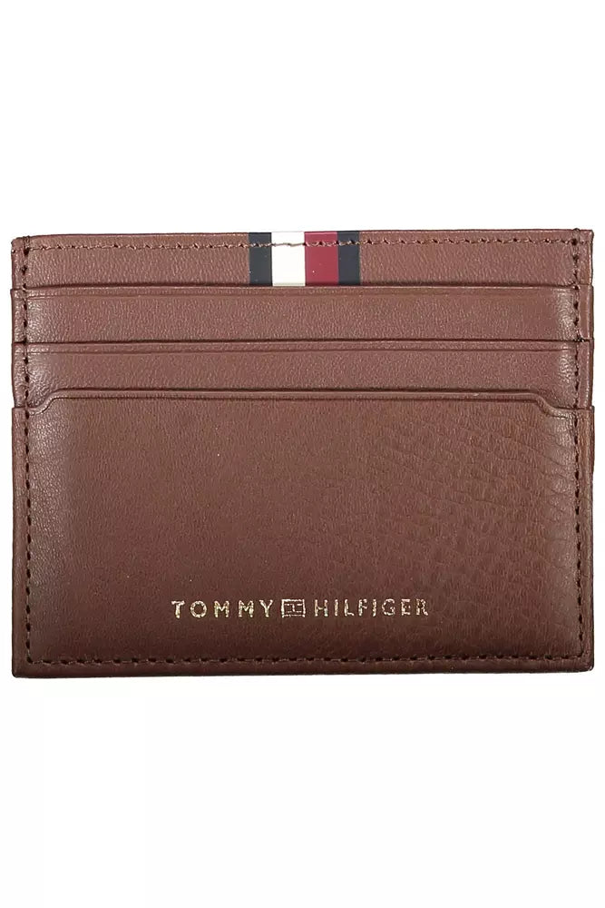 Tommy Hilfiger Καφέ Δερμάτινο Ανδρικό Πορτοφόλι