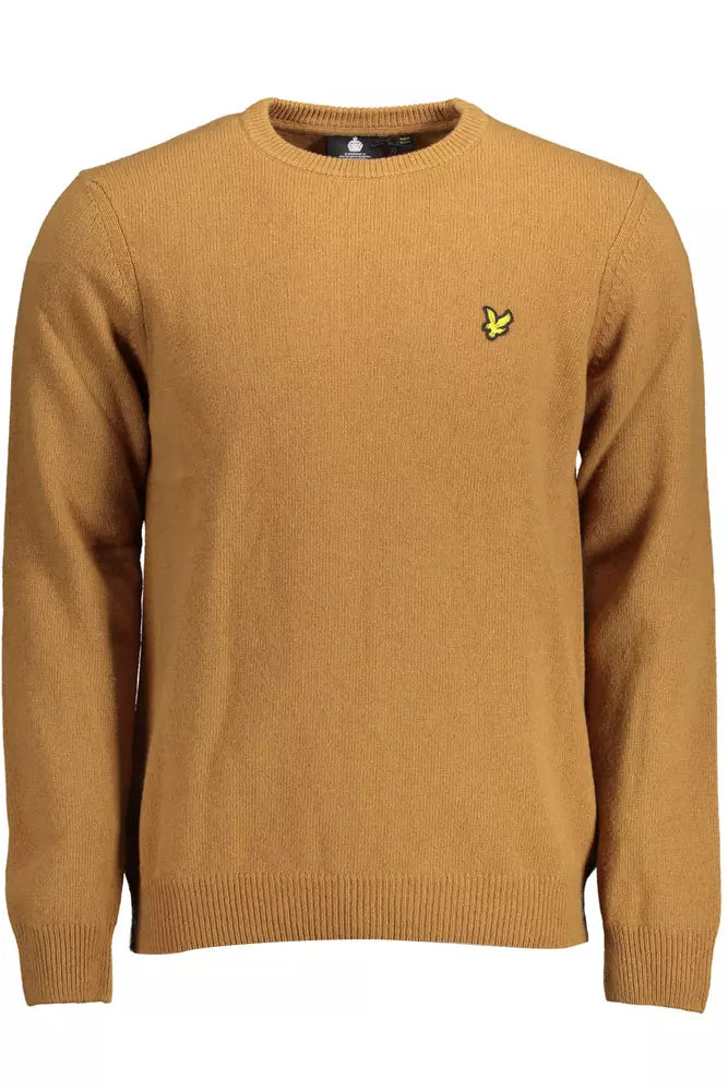 Καφέ πουλόβερ Lyle &amp; Scott Classic Wool Blend