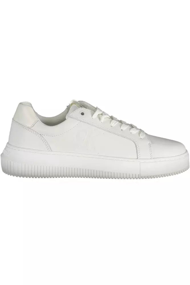 Γυναικεία Δερμάτινα Sneakers σε Λευκό από Calvin Klein