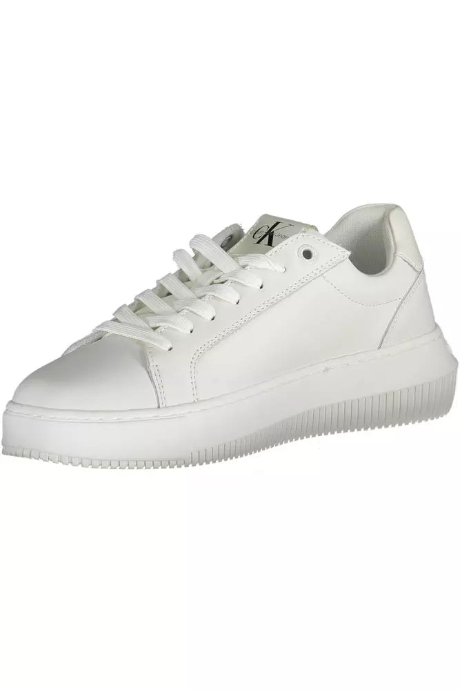 Γυναικεία Δερμάτινα Sneakers σε Λευκό από Calvin Klein