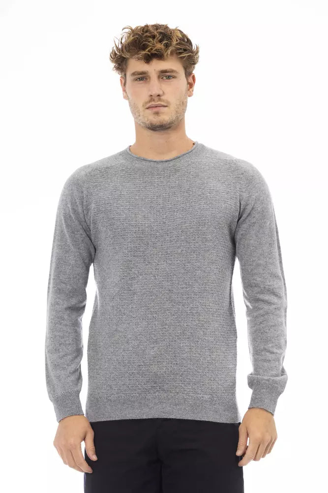 Ανδρικό πουλόβερ <tc>Alpha Studio</tc> Sleek Grey Crewnneck