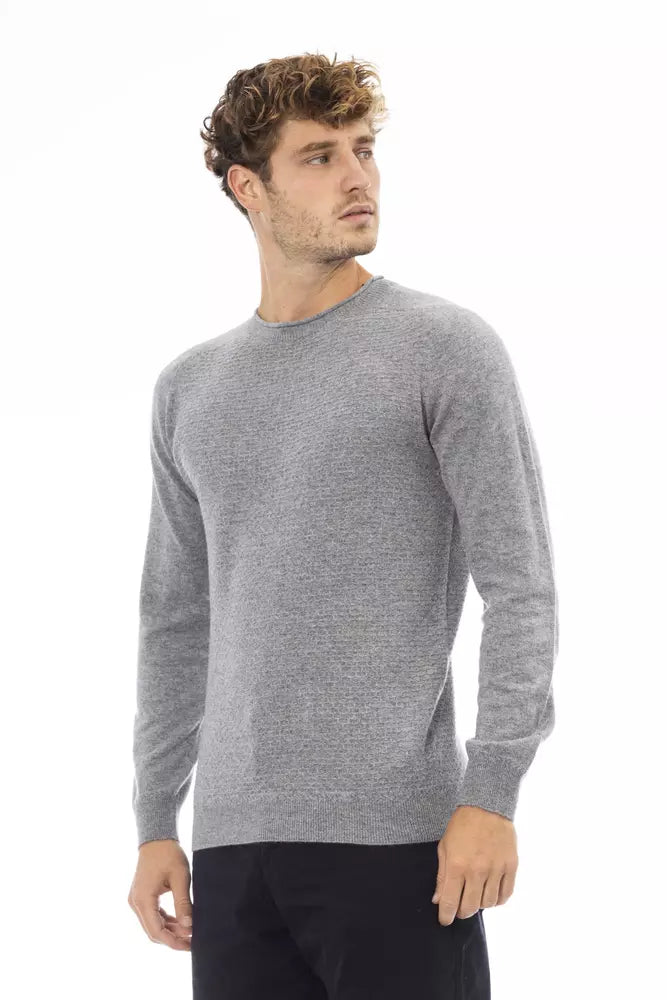 Ανδρικό πουλόβερ <tc>Alpha Studio</tc> Sleek Grey Crewnneck