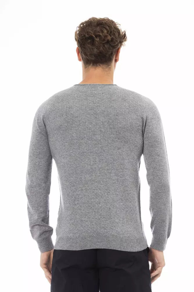 Ανδρικό πουλόβερ <tc>Alpha Studio</tc> Sleek Grey Crewnneck