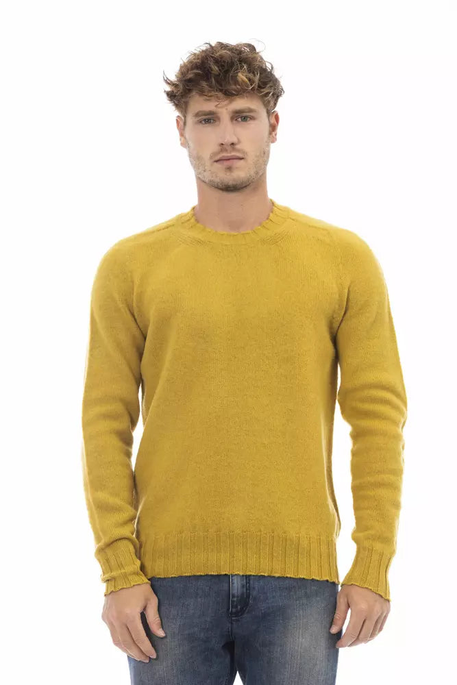 Μάλλινο πουλόβερ <tc>Alpha Studio</tc> Radiant Yellow Crewnneck