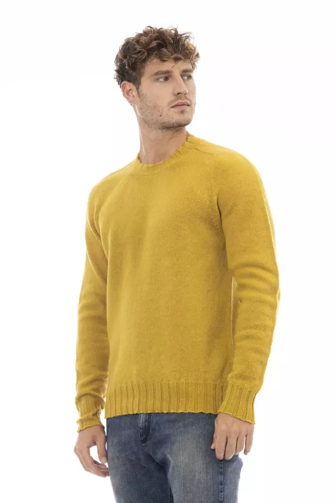 Μάλλινο πουλόβερ <tc>Alpha Studio</tc> Radiant Yellow Crewnneck