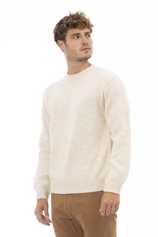 <tc>Alpha Studio</tc> Κομψό Πουλόβερ Alpaca Blend Crewnneck