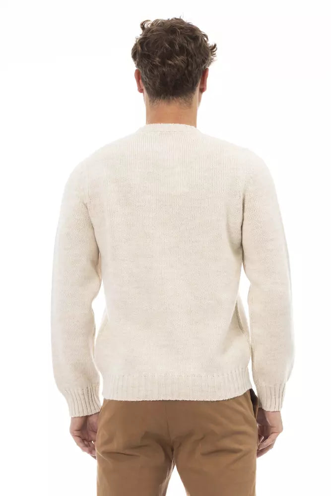 <tc>Alpha Studio</tc> Κομψό Πουλόβερ Alpaca Blend Crewnneck