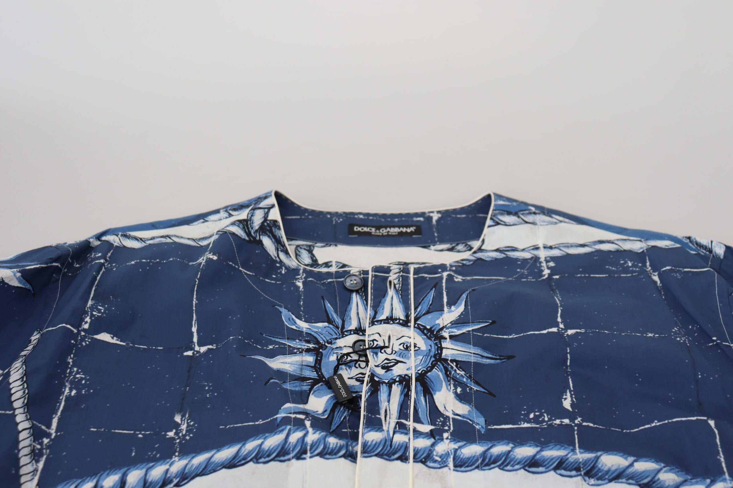 Ρόμπα Dolce &amp; Gabbana Majestic Blue Cotton-Silk Thobe