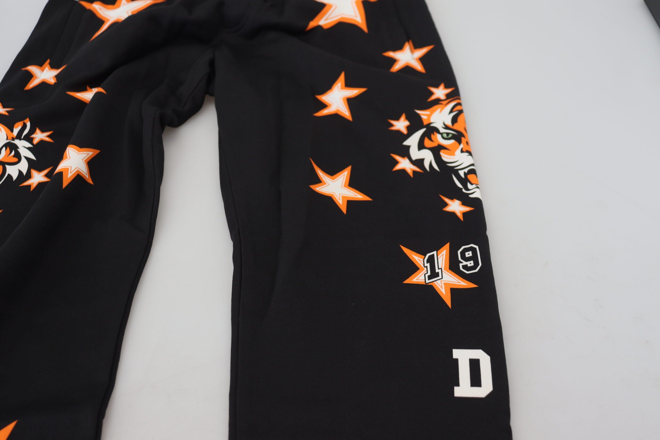 Dolce &amp; Gabbana Elegant Black Star Casual Sweatpants