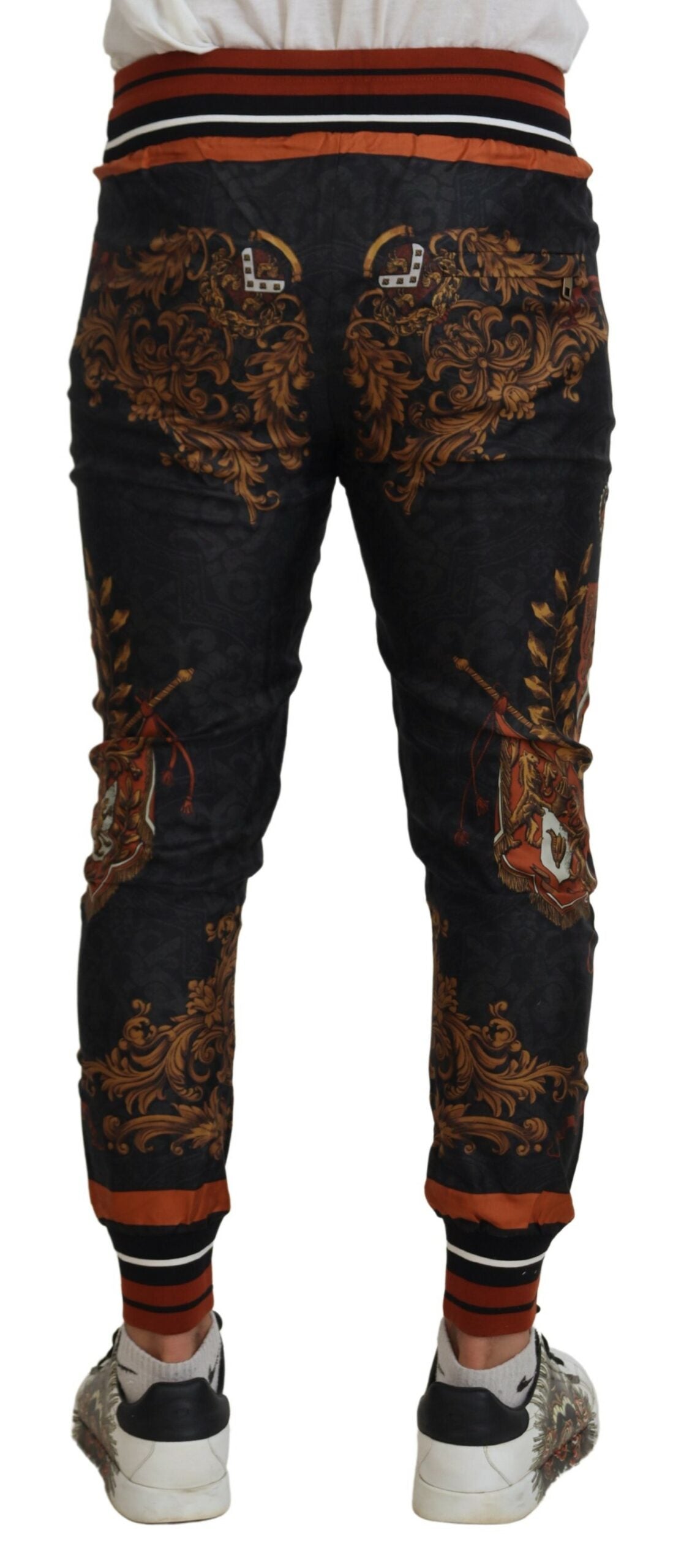 Φούτερ Dolce &amp; Gabbana Baroque Crown Silk Sweatpants