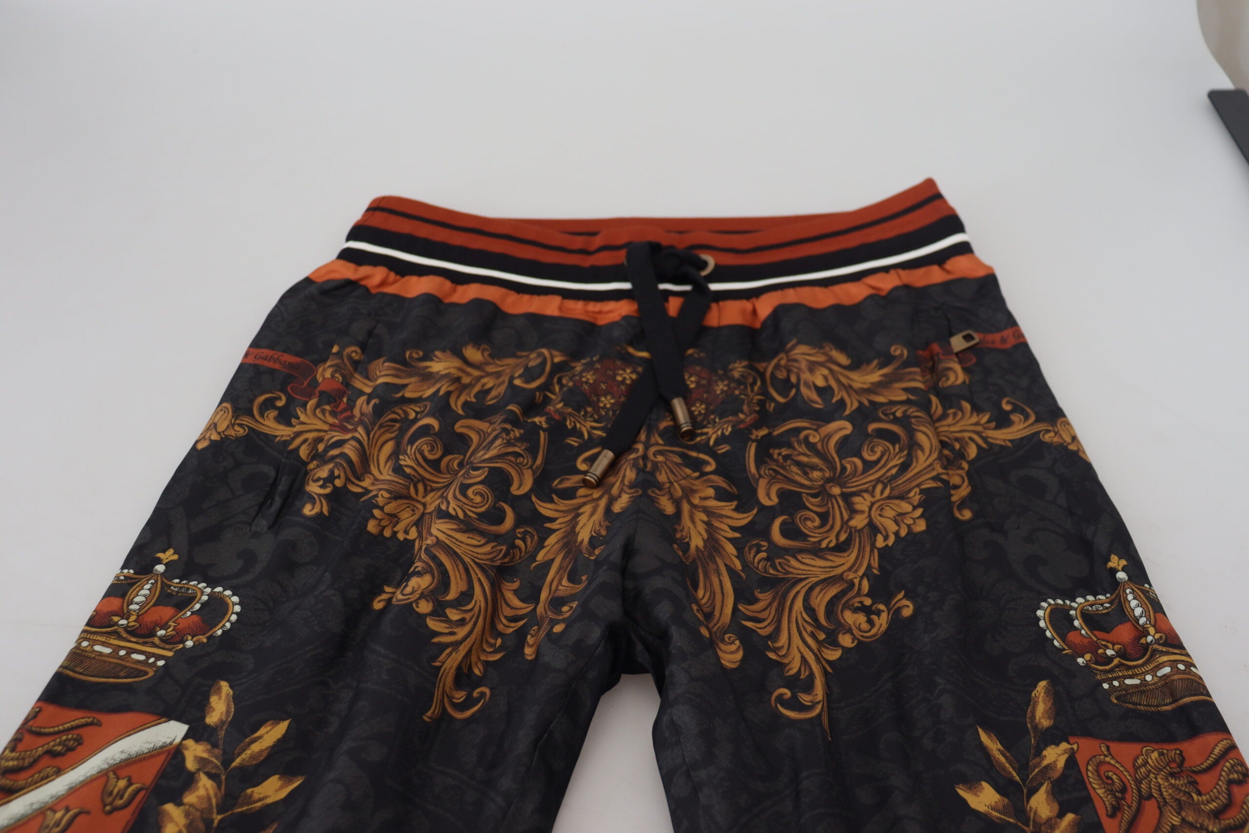 Φούτερ Dolce &amp; Gabbana Baroque Crown Silk Sweatpants