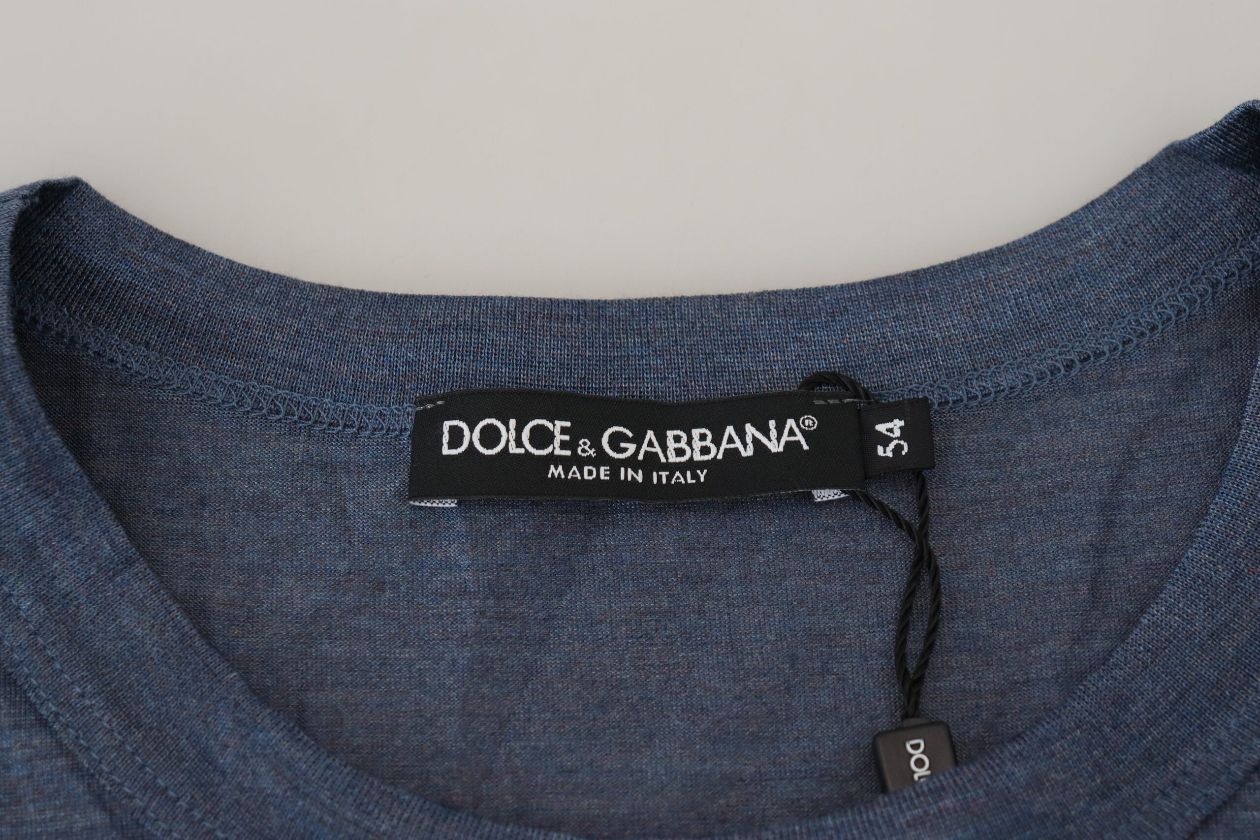 Μπλουζάκι Dolce &amp; Gabbana Silken Blue Crewneck – Ένα άγγιγμα κομψότητας