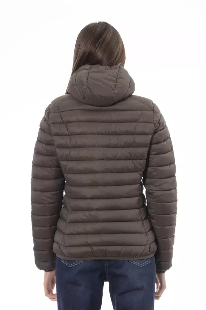 Invicta Brown Nylon Women Jacket