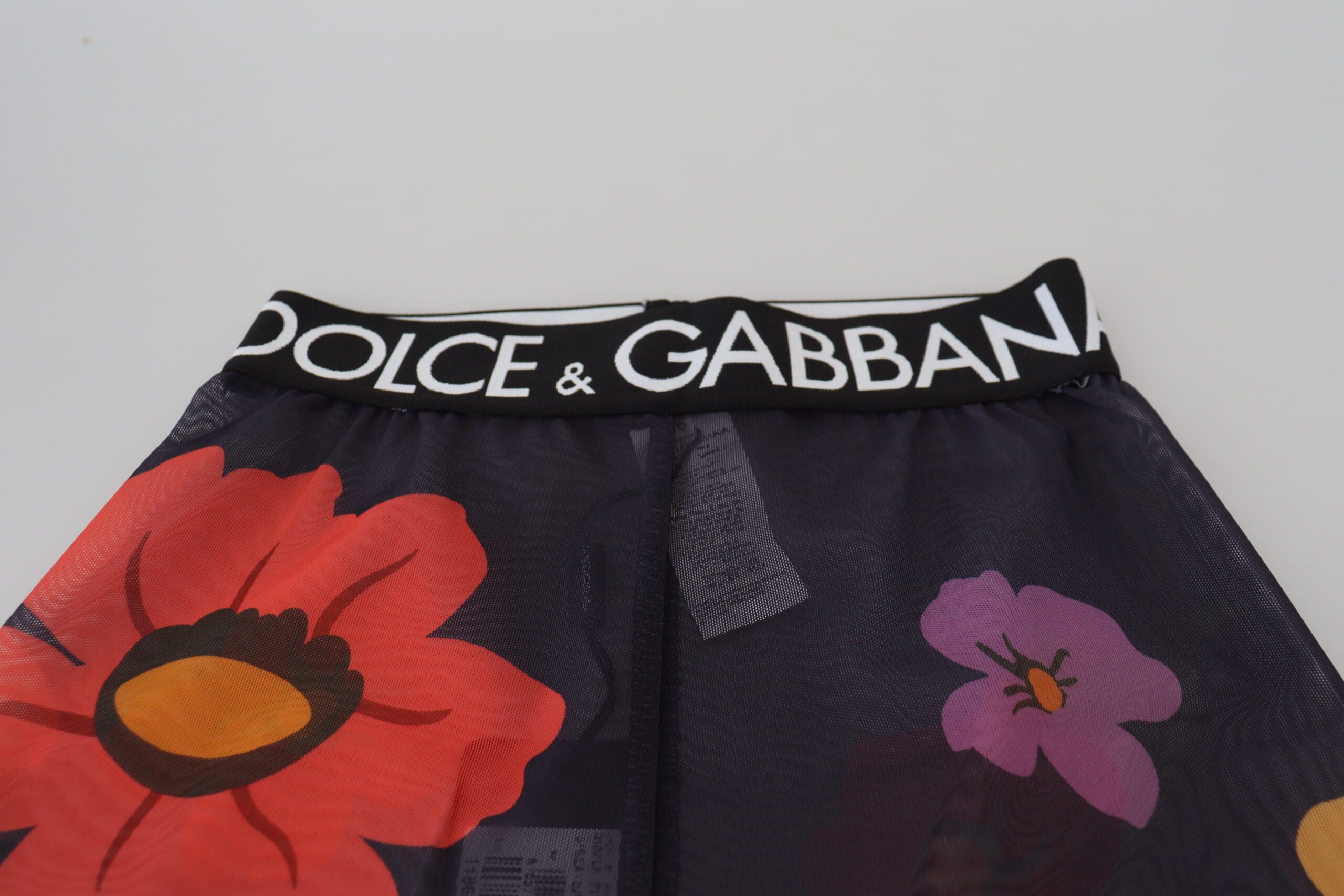 Κομψό ψηλόμεσο κολάν Dolce &amp; Gabbana με floral print