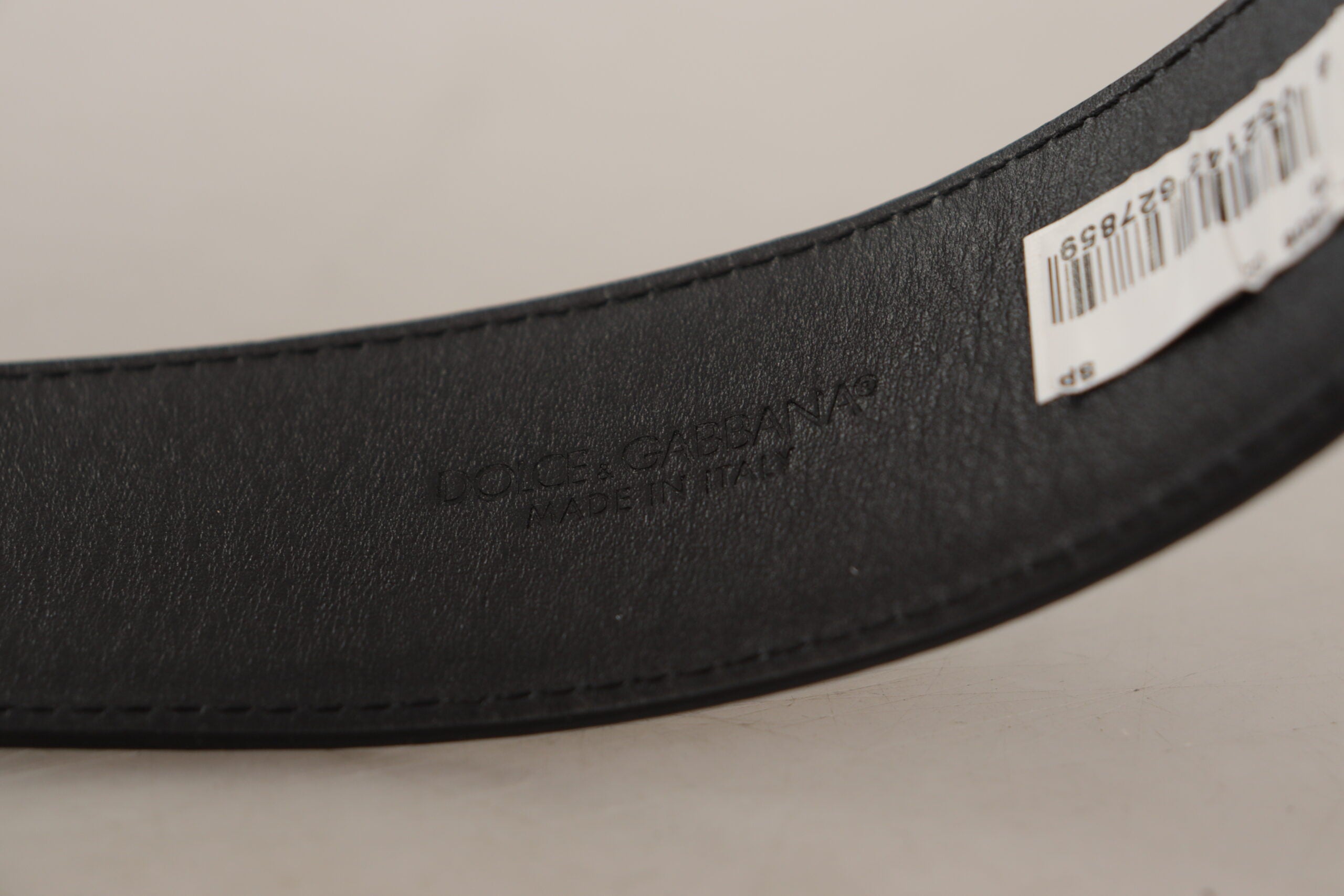 Dolce & Gabbana Elegant Black Leather Belt