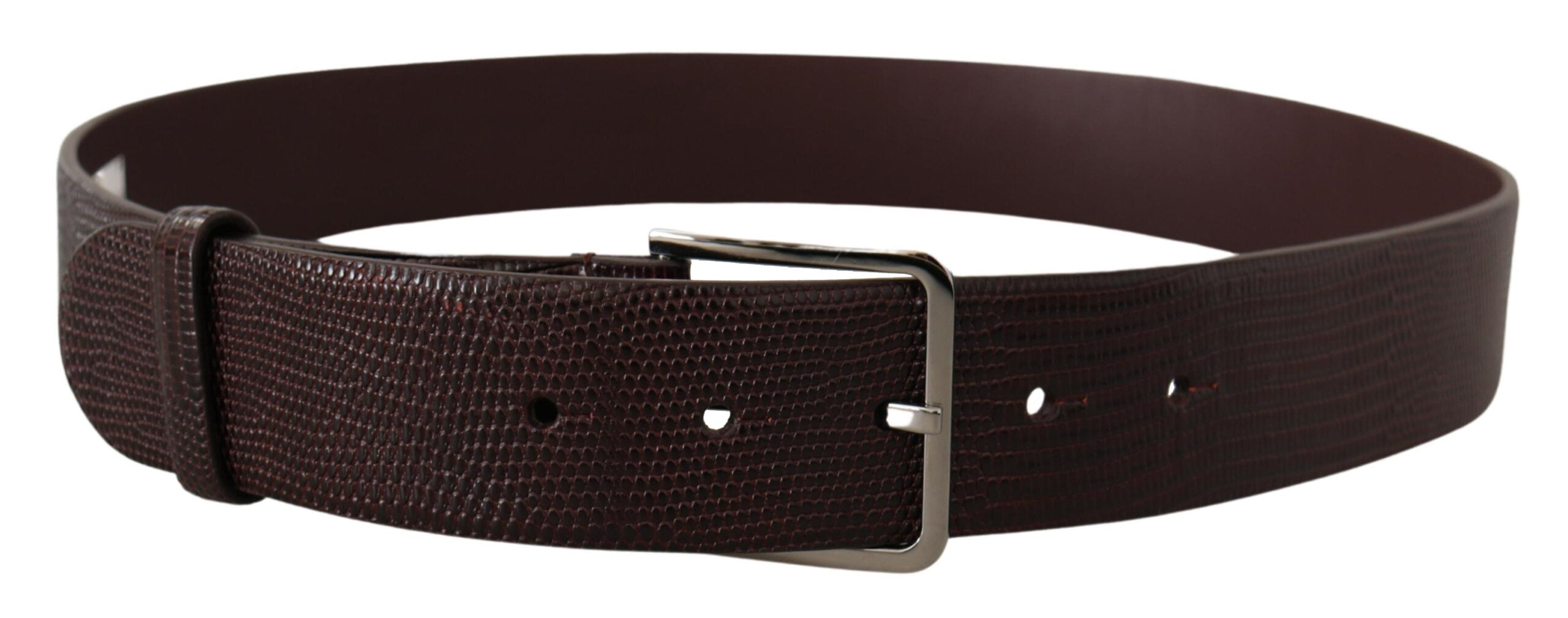 Dolce & Gabbana Elegant Dark Brown Leather Belt