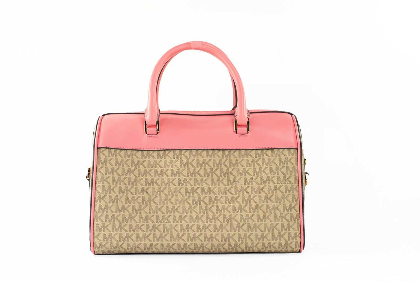 Michael Kors Travel Medium Tea Rose Signature PVC Duffle Crossbody Τσάντα Τσάντα