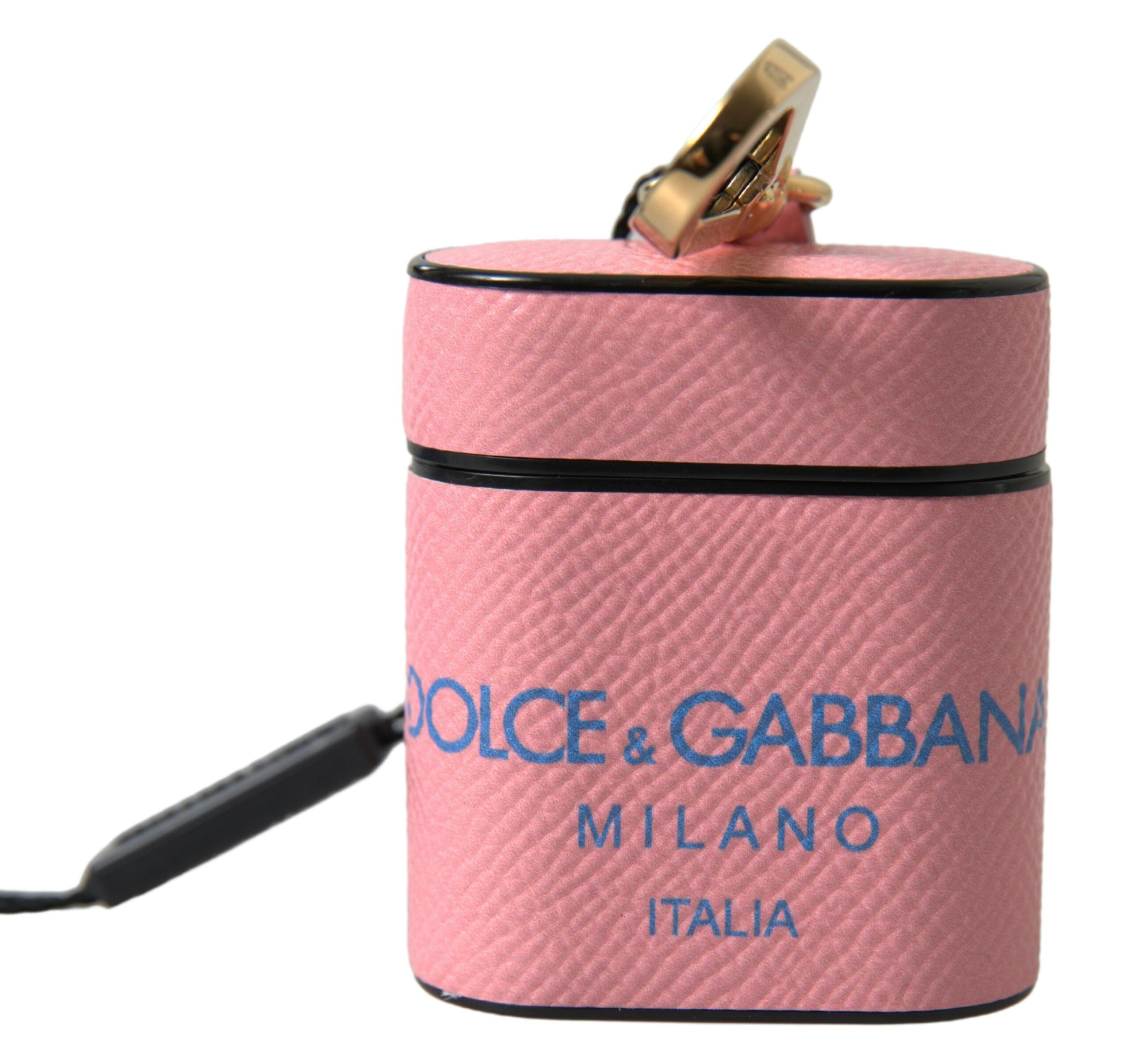 Dolce & Gabbana Chic Θήκη για Airpods από Μοσχαρίσιο Δέρμα σε Ροζ