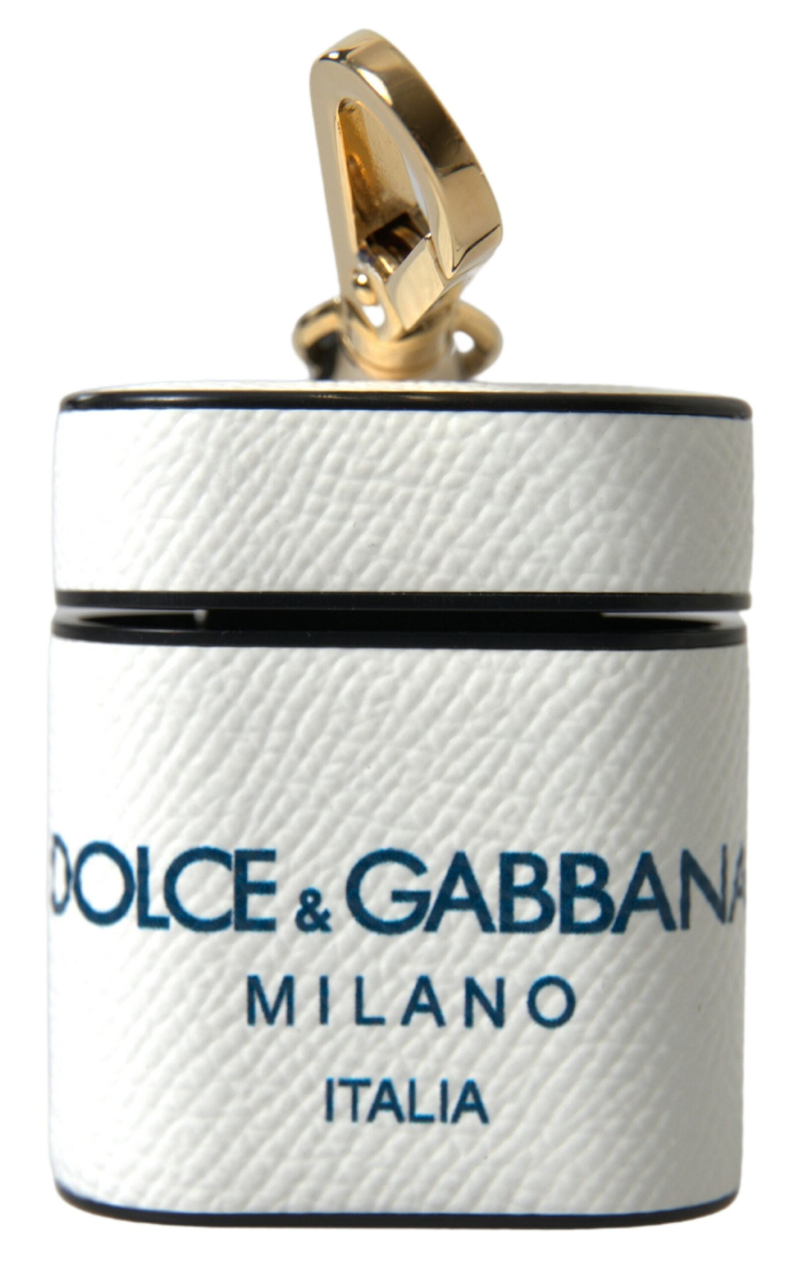 Dolce & Gabbana Κομψή Δερμάτινη Θήκη Airpods σε Άσπρο & Μπλε