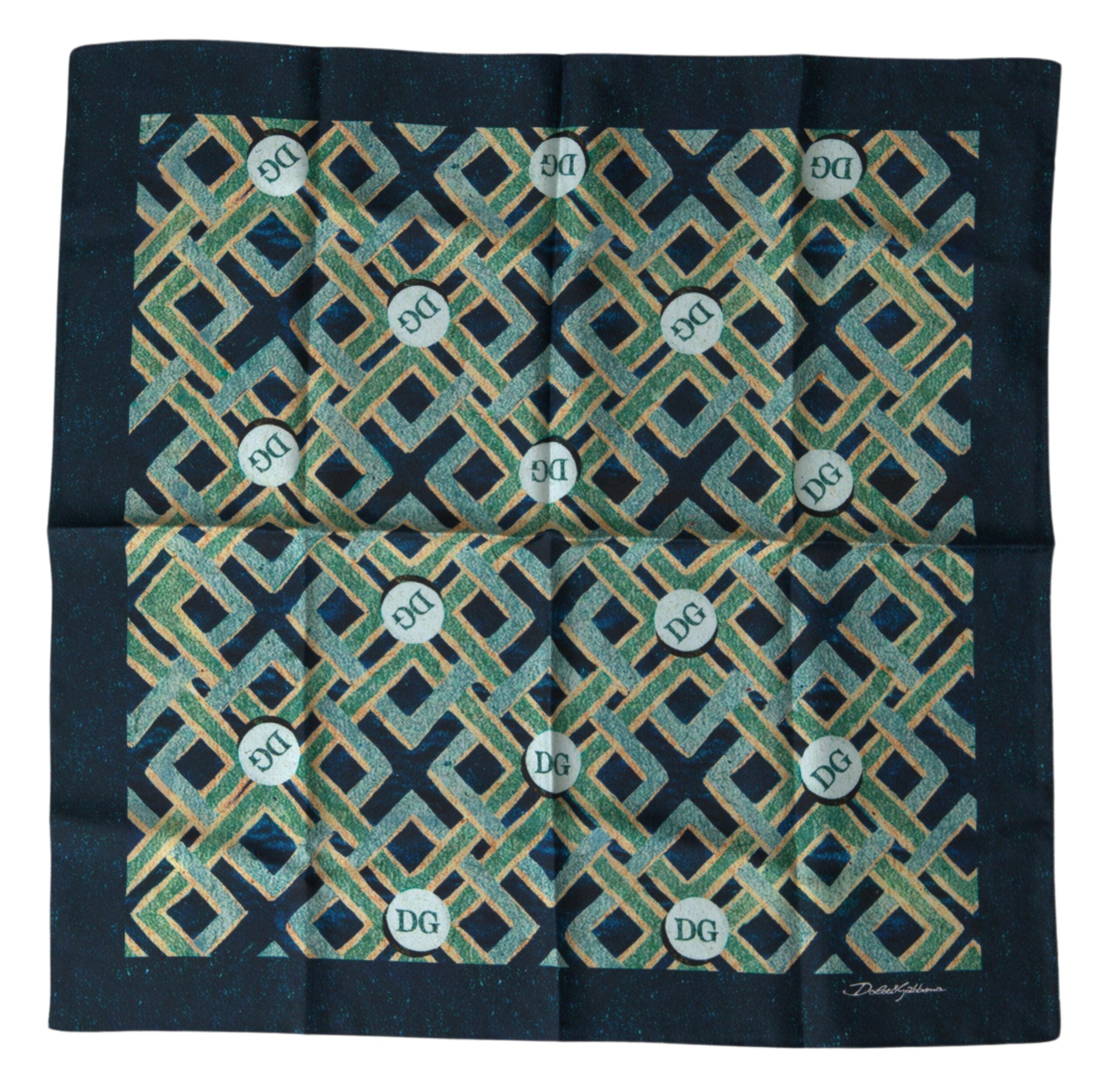 Dolce & Gabbana Elegant Multicolor Silk Square Scarf