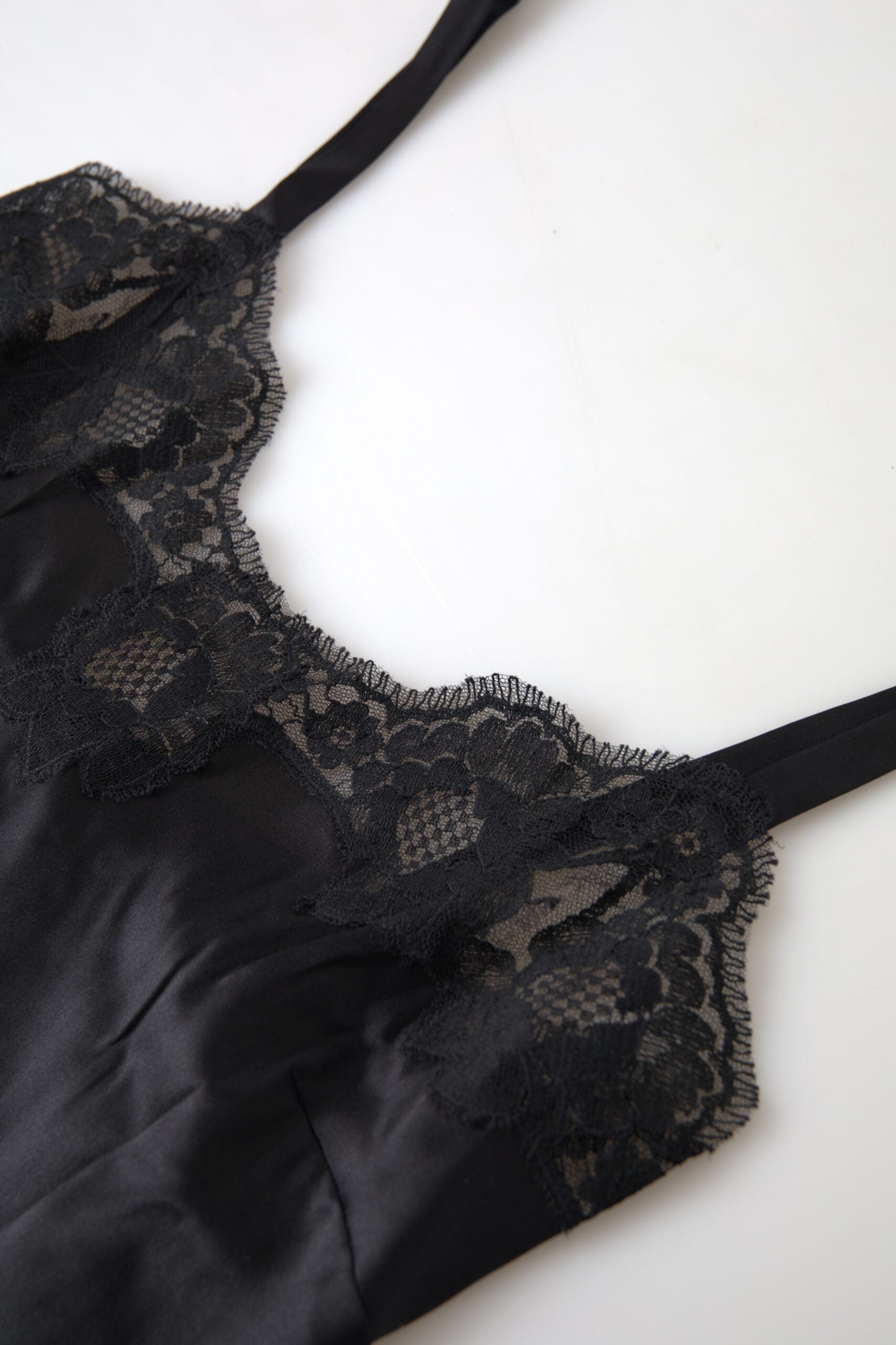 Μπλουζάκι Dolce &amp; Gabbana Sultry Black Silk Camisole