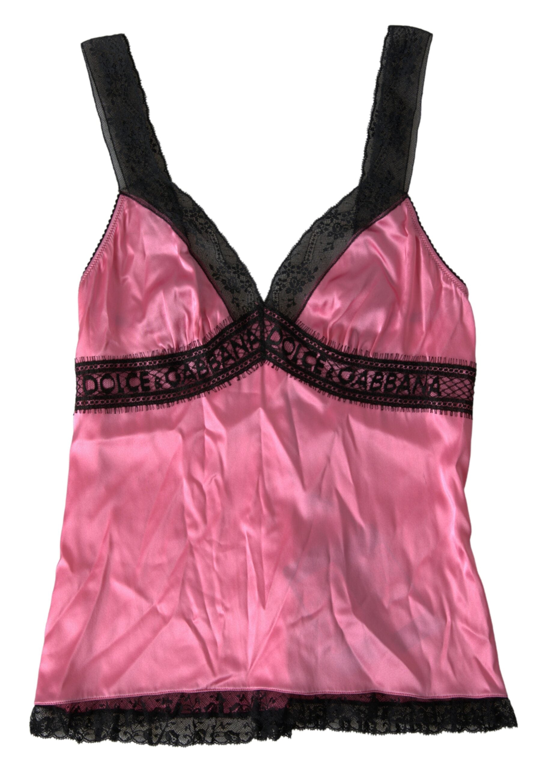 Dolce &amp; Gabbana Silken Charm Pink Camisole