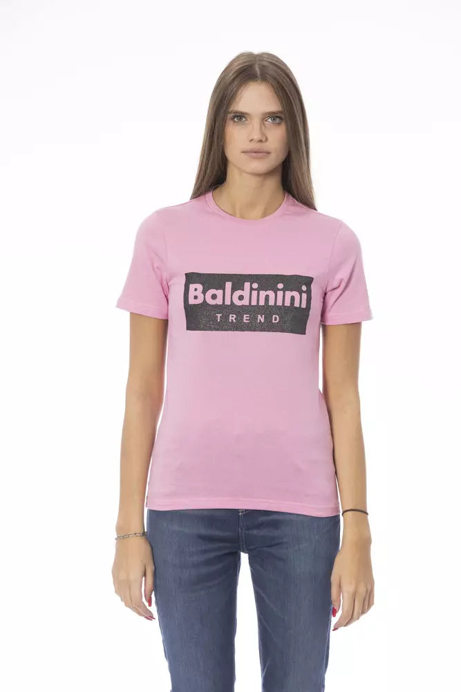 Baldinini Trend Chic Crew Tee λαιμόκοψης με στάμπα υπογραφής