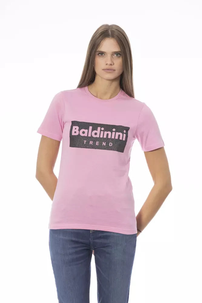 Baldinini Trend Chic Crew Tee λαιμόκοψης με στάμπα υπογραφής