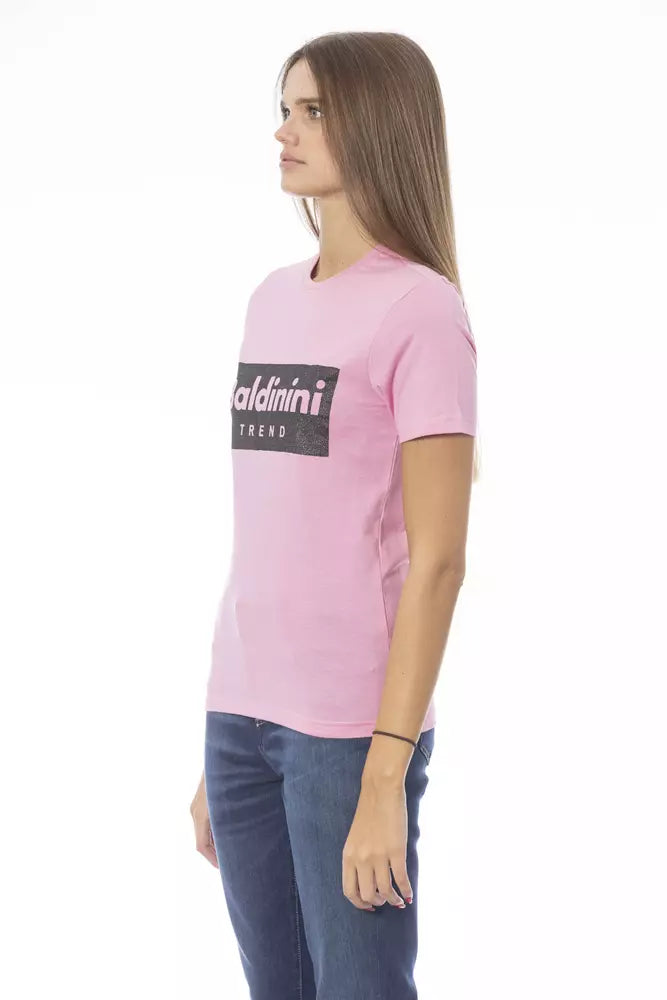 Baldinini Trend Chic Crew Tee λαιμόκοψης με στάμπα υπογραφής