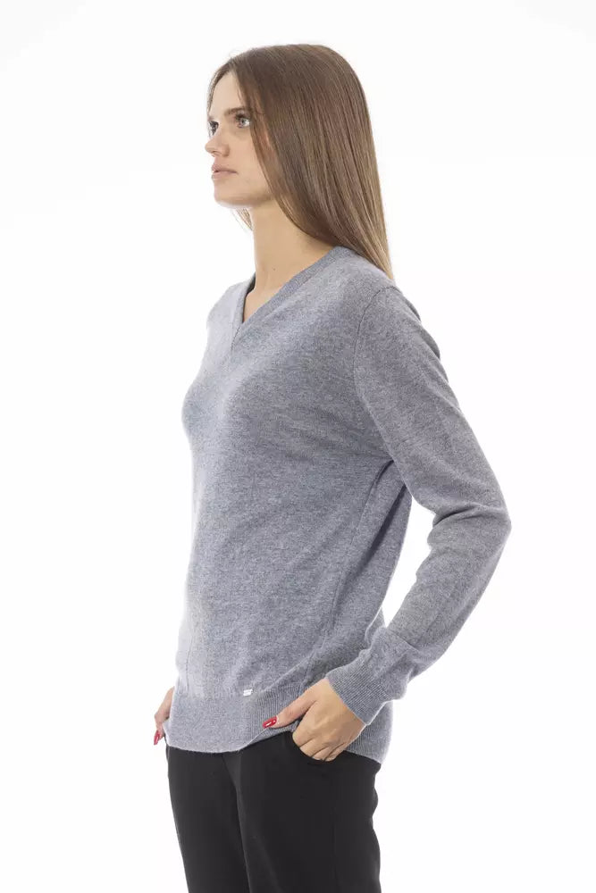 Πουλόβερ Baldinini Trend Chic V-Neck Cashmere Blend