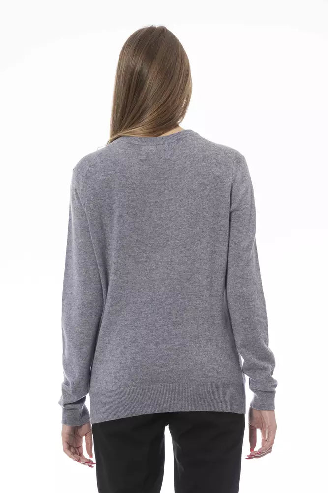 Πουλόβερ Baldinini Trend Chic V-Neck Cashmere Blend