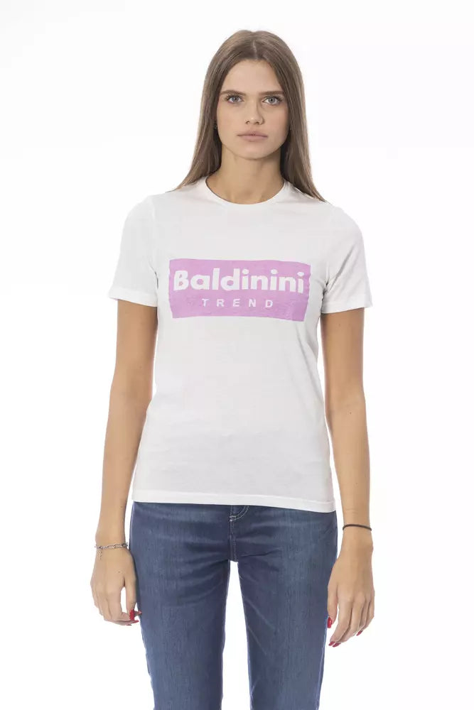 Baldinini Trend Elegant κοντομάνικο μπλουζάκι με λαιμόκοψη