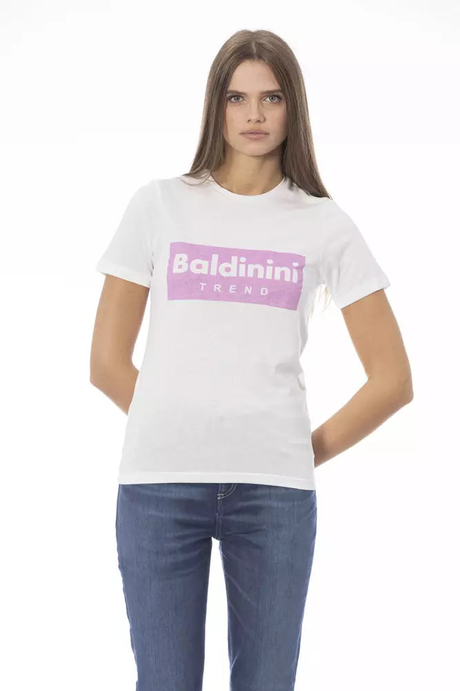 Baldinini Trend Elegant κοντομάνικο μπλουζάκι με λαιμόκοψη