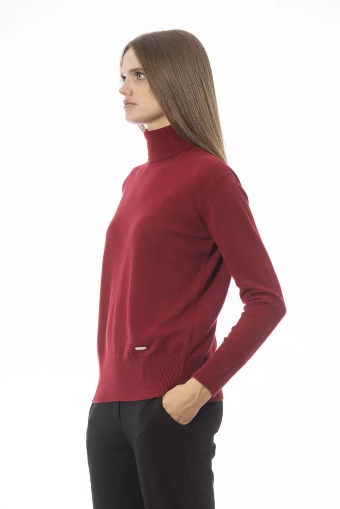 Baldinini Trend Red Wool Women Sweater