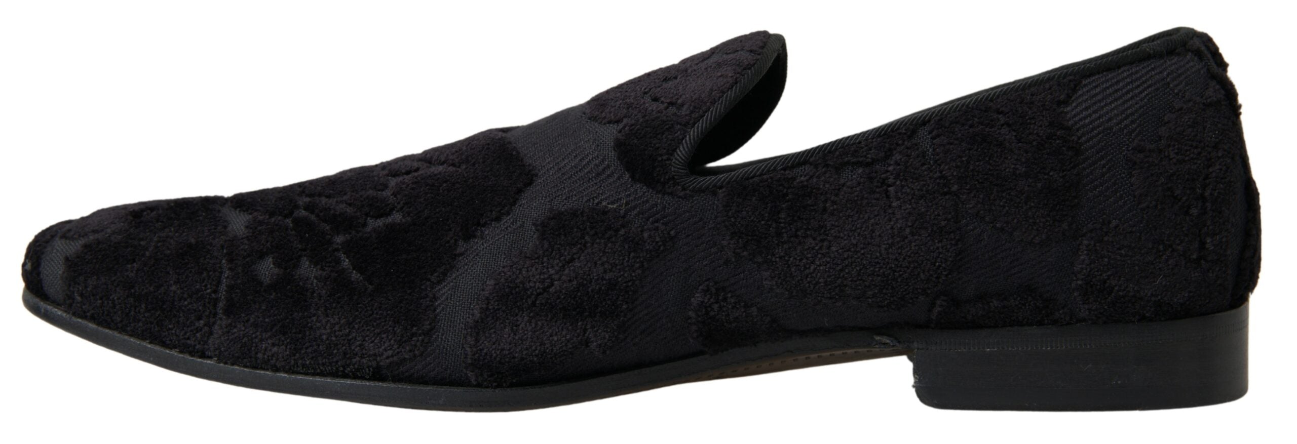 Dolce &amp; Gabbana Exquisite Black Vintage Loafers για άνδρες