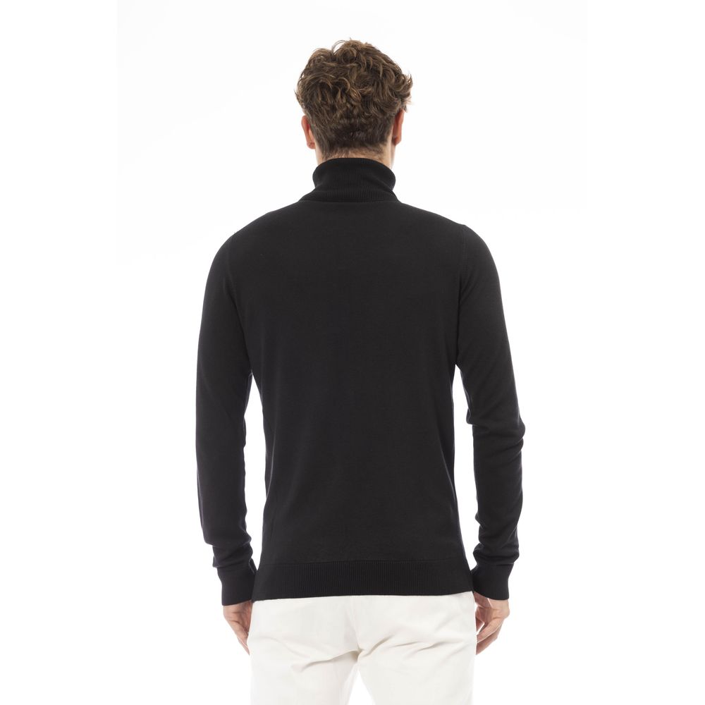 Baldinini Trend Black Modal Men Sweater