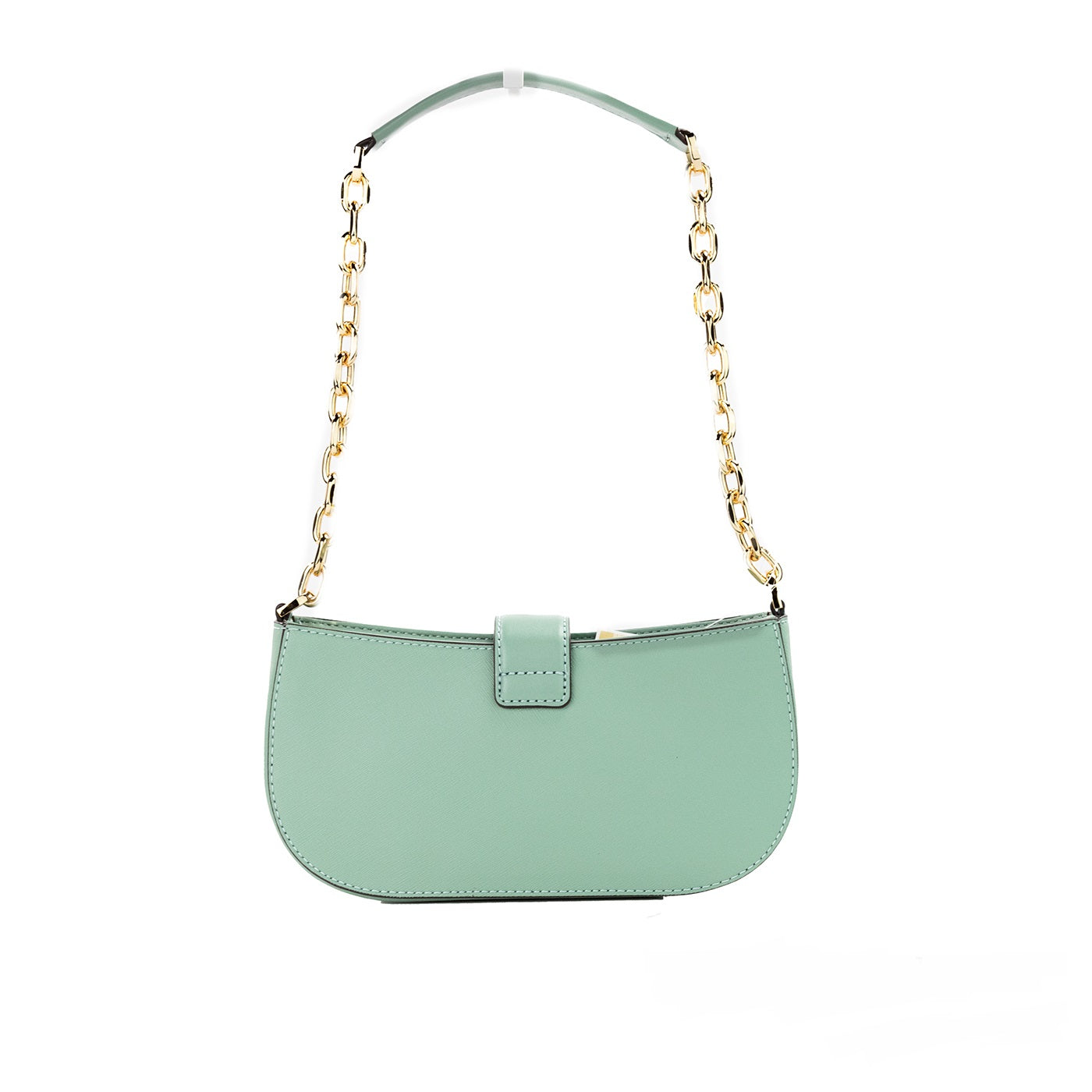 Τσαντάκι χιαστί ώμου Michael Kors Carmen Small Sea Green Leather Pouchette