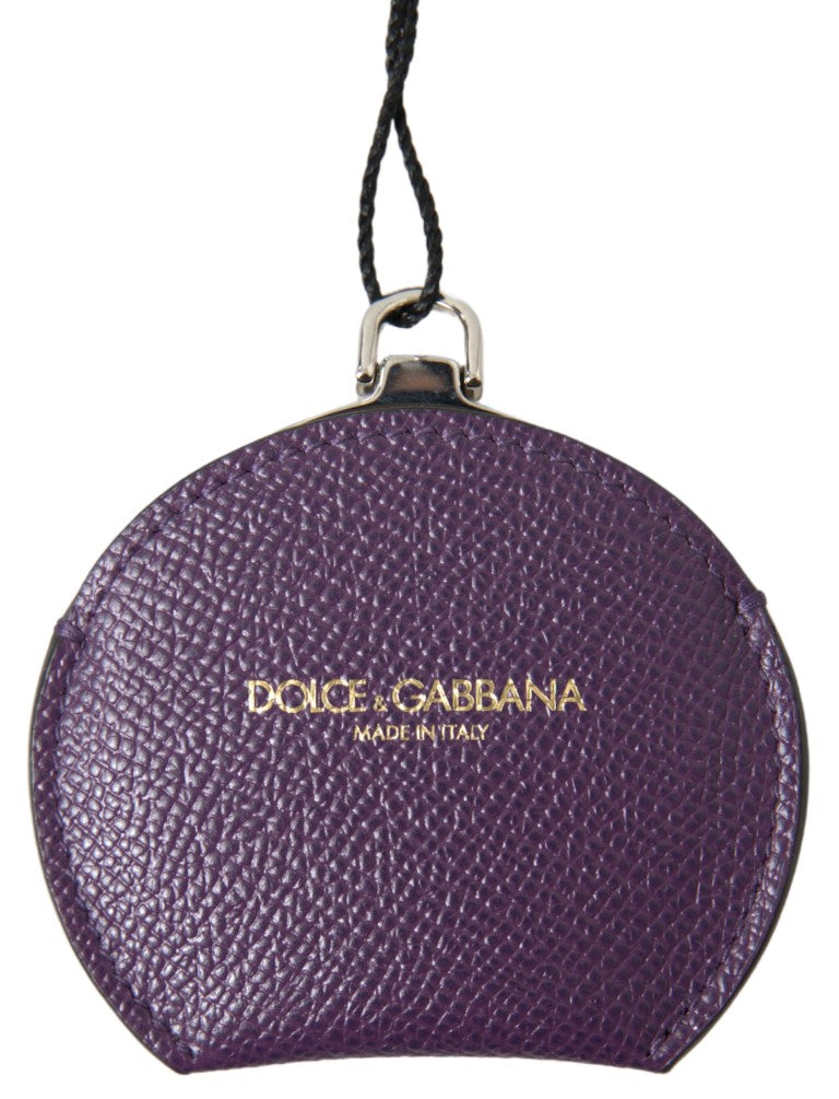 Κομψή μωβ δερμάτινη θήκη καθρέφτη Dolce &amp; Gabbana