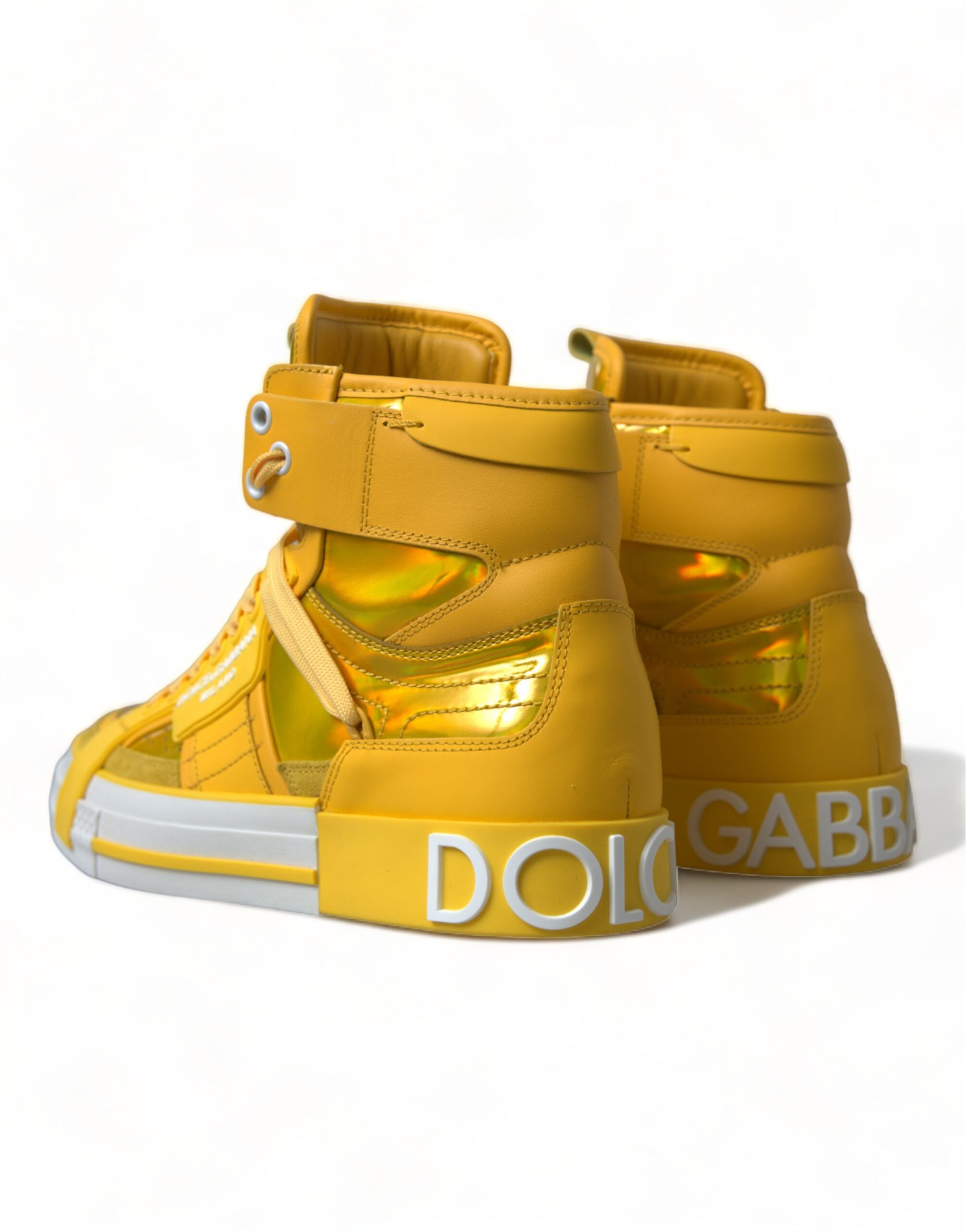 Dolce &amp; Gabbana Chic High-Top Color-Block Sneakers