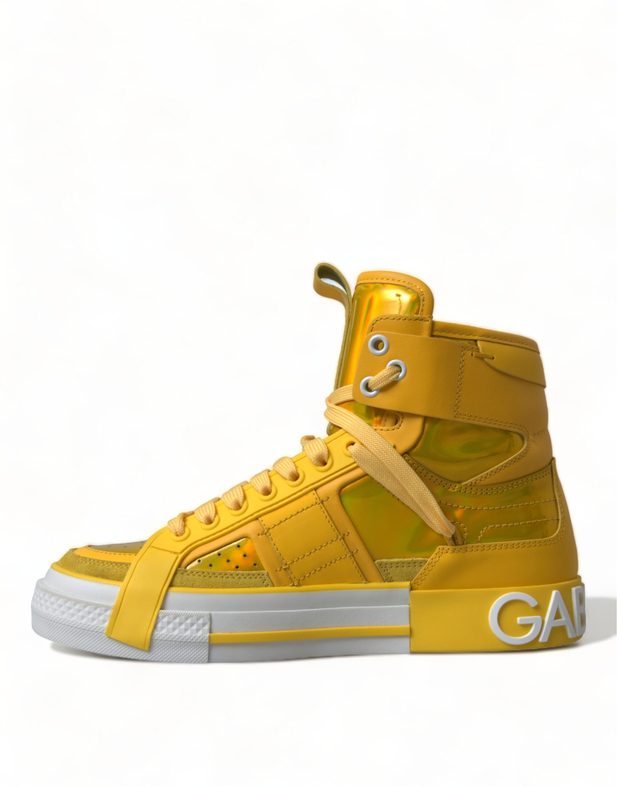 Dolce &amp; Gabbana Chic High-Top Color-Block Sneakers