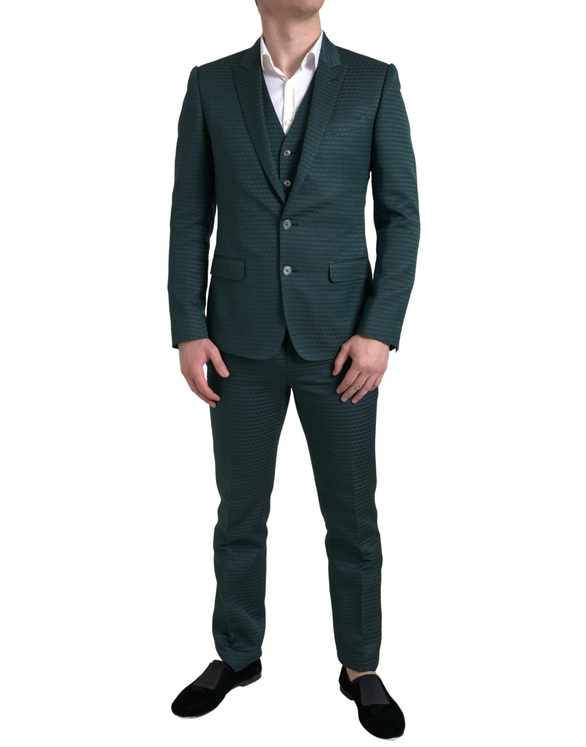 Στολή 3 τεμαχίων Dolce &amp; Gabbana Emerald Elegance Slim Fit