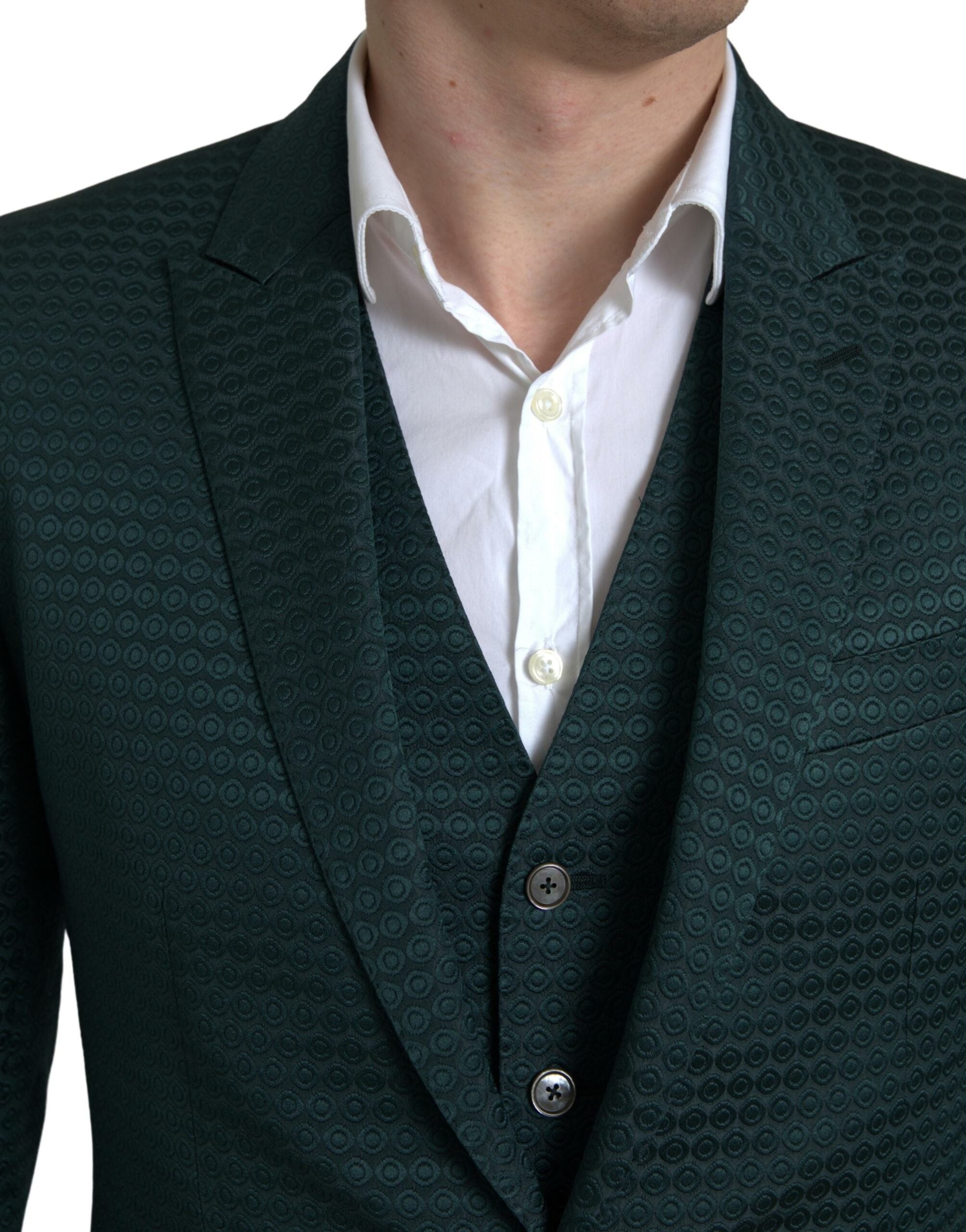 Στολή 3 τεμαχίων Dolce &amp; Gabbana Emerald Elegance Slim Fit