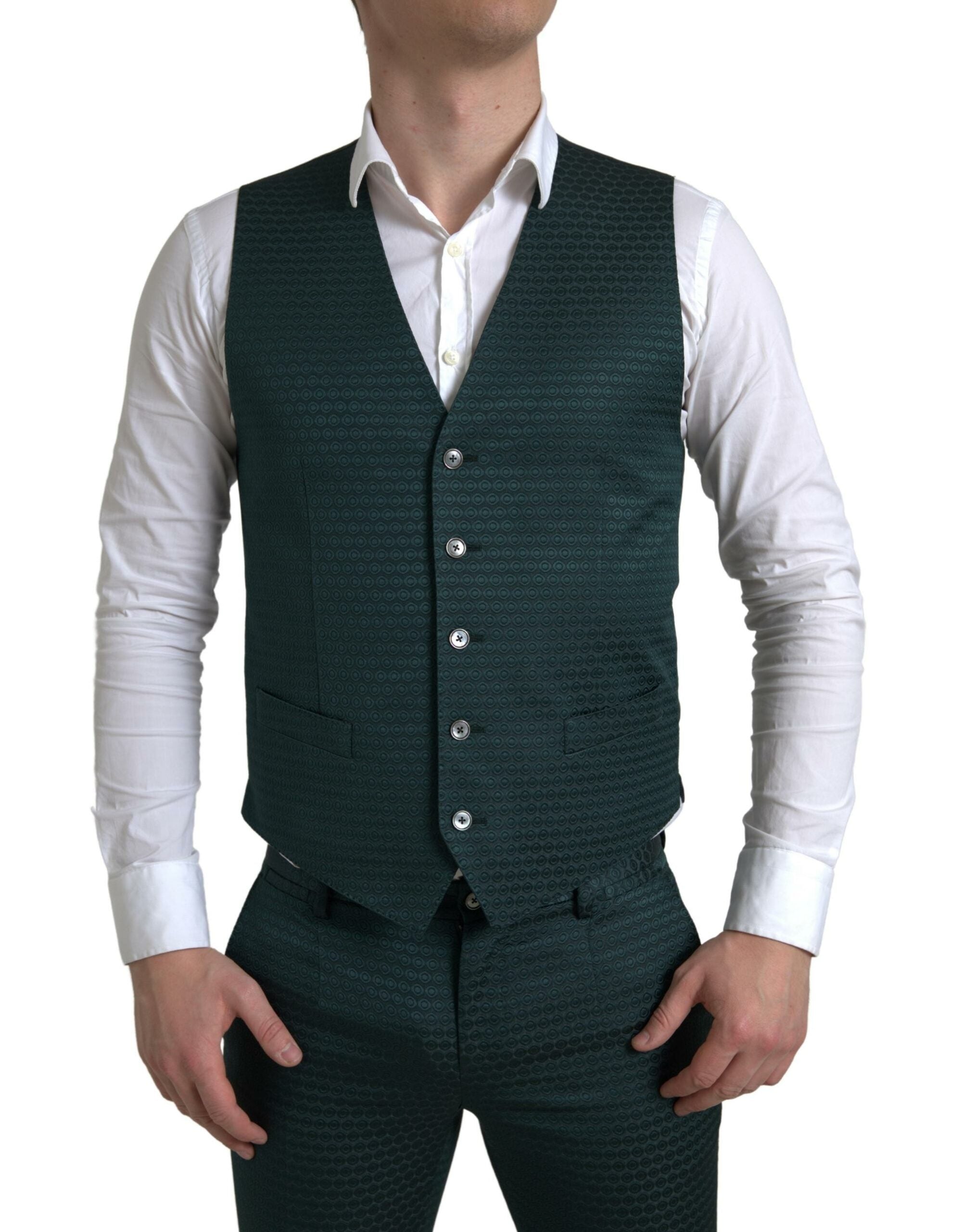 Dolce & Gabbana Emerald Elegance Slim Fit 3-Piece Suit